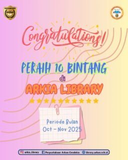 ✨ Inilah peraih 10 bintang di Arkia Library periode bulan Oktober - November 2025 ✨Tetap rajin membaca ya karena setiap halaman yang dibuka, membawa kamu selangkah lebih dekat ke mimpi📚❤‍🔥#bintang
#perpustakaansekolah
#literasikeren
#perpustakaan