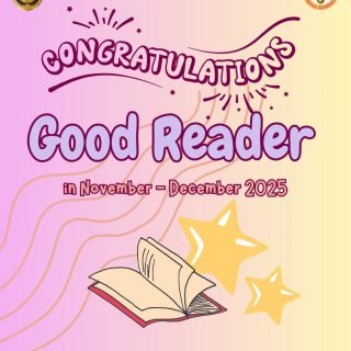 Selamat kepada Good Reader periode November - December 2025📚✨Terima kasih kepada seluruh siswa/guru yang telah aktif membaca dan menginspirasi. Mari terus tumbuhkan budaya literasi di sekolah kita tercinta!🌻📕🌟Jadilah Good Reader selanjutnya - bukan karena tugas, tapi karena kamu mencintai proses belajar dan tumbuh🌱❤‍🔥