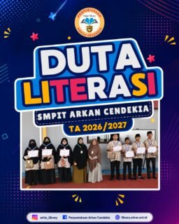 Selamat kepada para siswa terpilih sebagai duta literasi TA 2026/2027 @smpit_arkancendekiaSemoga semakin menginspirasi dan memberi teladan bagi sesama, menjadi pelopor literasi.#dutaliterasi #perpustakaan #ayomembaca #ayokeperpustakaan #ayomasukarkan