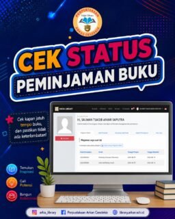 Sekarang kamu bisa cek sendiri peminjaman buku perpustakaan, lho! Caranya gampang banget.
Kunjungi website https://slims.arkan.sch.id/
Pilih menu member area lalu isi nomor anggota dan kata sandi.Jika lupa/belum memiliki kata sandi, silakan hubungi pustakawan melalui wa 088994411032#ayokeperpustakaan
#ayomembaca
#literasi
#perpustakaansekolah@arkan_islamicschool
@tkit_arkancendekia
@sdit_arkancendekia
@smpit_arkancendekia
